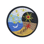 Sun and Moon Iron on Patch - Vignette | Yin Yang Paradise