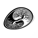 Yin Yang Tree of Life Car Sticker - Vignette | Yin Yang Paradise