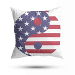 Usa Flag Yin Yang Pillow Case - Vignette | Yin Yang Paradise
