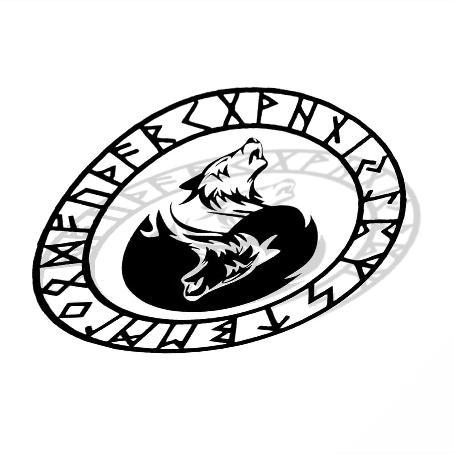 Wolf Car Window Decal