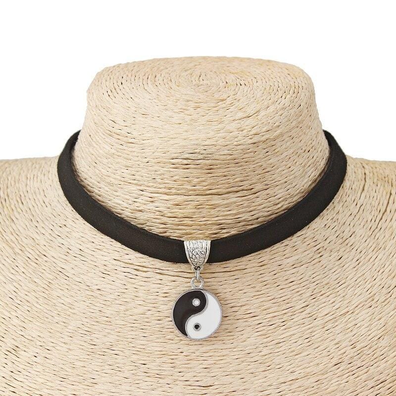 Yin and Yang Choker Necklace