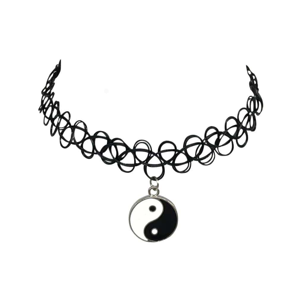 yin yang choker necklace