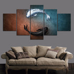 Yin and Yang Koi Fish Painting - Vignette | Yin Yang Paradise