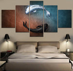 Yin and Yang Koi Fish Painting - Vignette | Yin Yang Paradise