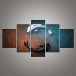 Yin and Yang Koi Fish Painting - Vignette | Yin Yang Paradise