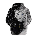 Yin Yang 3D Tiger Hoodie - Vignette | Yin Yang Paradise