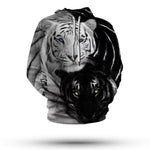 Yin Yang 3D Tiger Hoodie - Vignette | Yin Yang Paradise