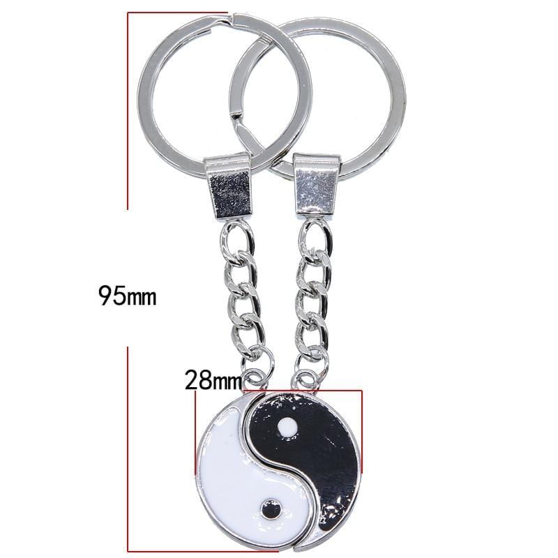 yin yang keychain watch