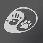 Yin Yang Human Hand Dog Paw Sticker - Vignette | Yin Yang Paradise