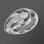 Yin Yang Koi Fish Sticker - Vignette | Yin Yang Paradise