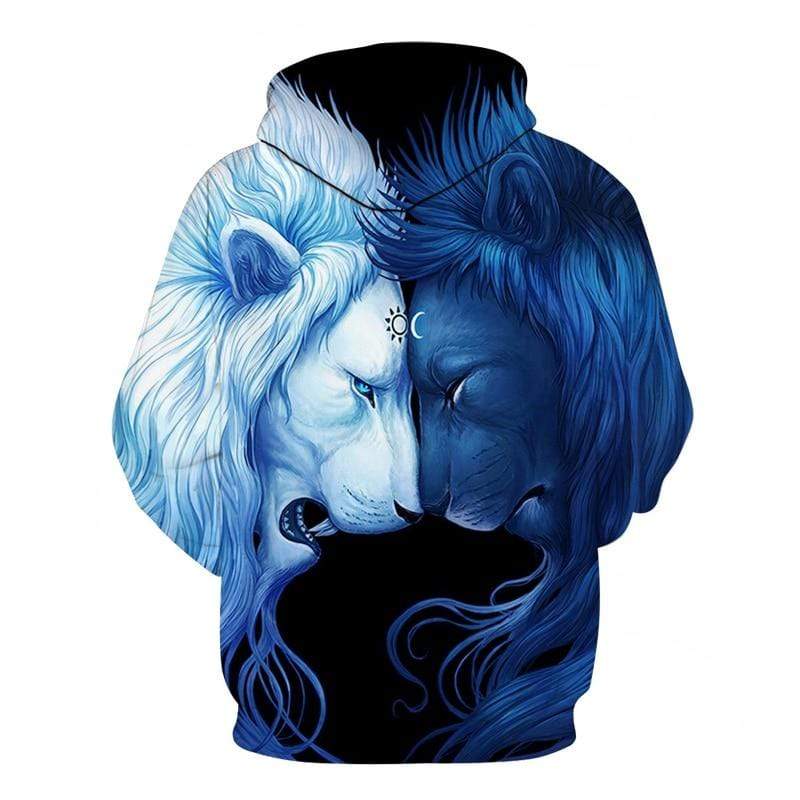blue lion hoodie