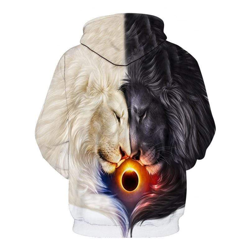 colorful lion hoodie