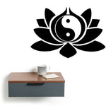Yin Yang Lotus Wall Decal - Vignette | Yin Yang Paradise