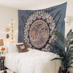 Yin Yang Mandala Tapestry - Vignette | Yin Yang Paradise