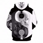Yin Yang Skull Hoodie - Vignette | Yin Yang Paradise