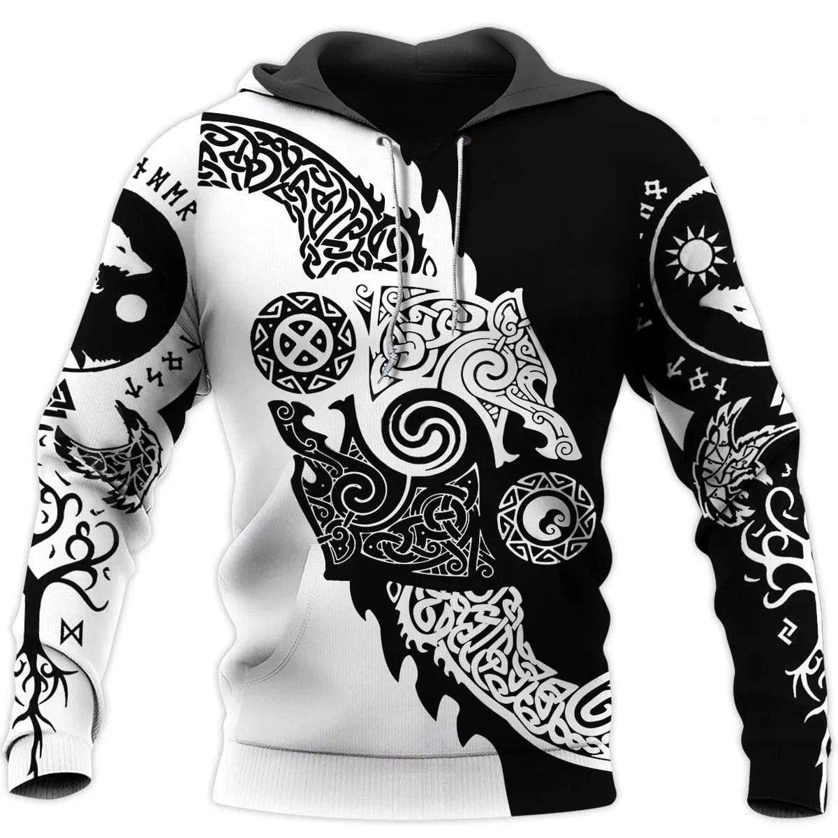 Yin yang hoodie discount wolf