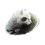 Yin Yang Wolf Sticker - Vignette | Yin Yang Paradise