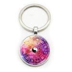 Zodiac Sign Yin Yang Keychain - Vignette | Yin Yang Paradise