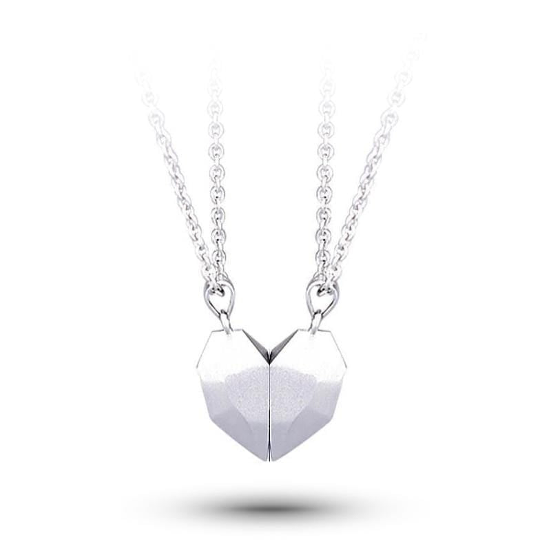 magnetic heart necklace set