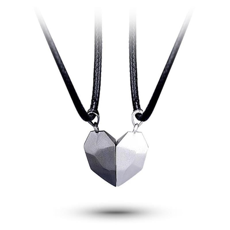 2 Pieces Magnetic Heart Necklace | Yin Yang Paradise