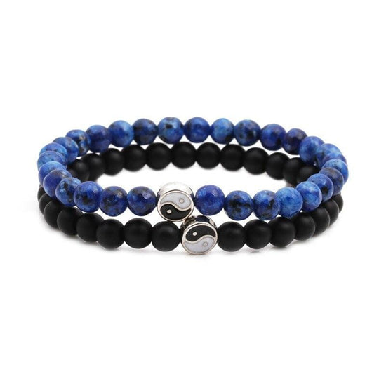 blue yin yang bracelet