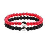 red yin yang bracelet