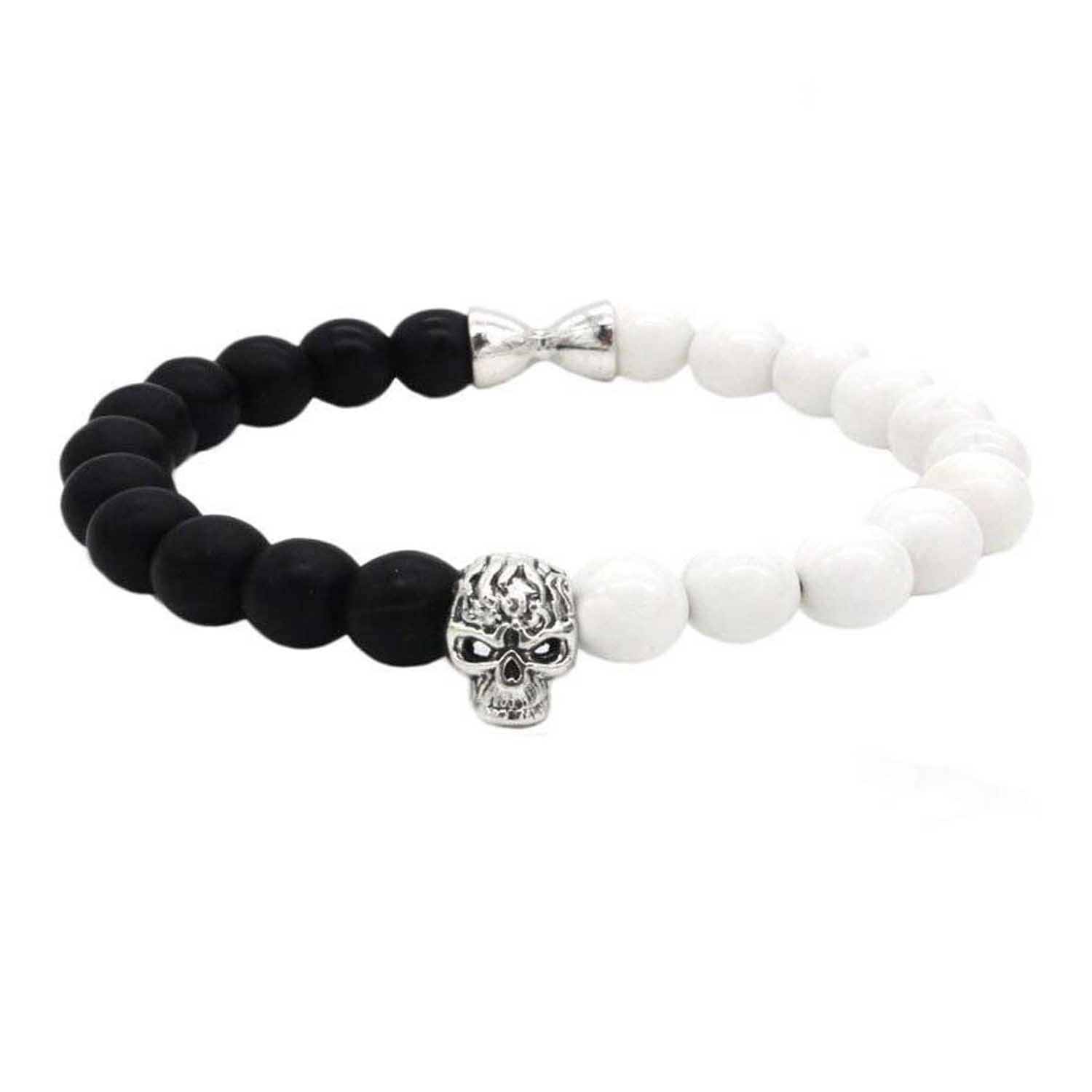 Pearls Skull Bracelet