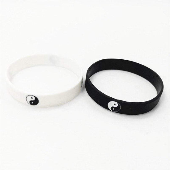 black rubber bracelets
