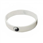 white rubber bracelet