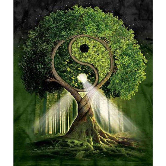yin yang tree of life diamond painting