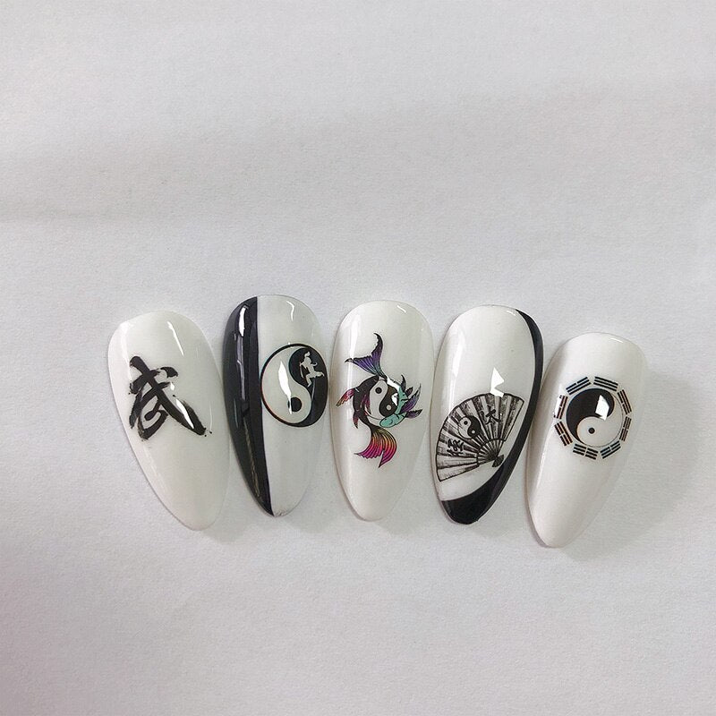 Yin Yang Nail Stickers