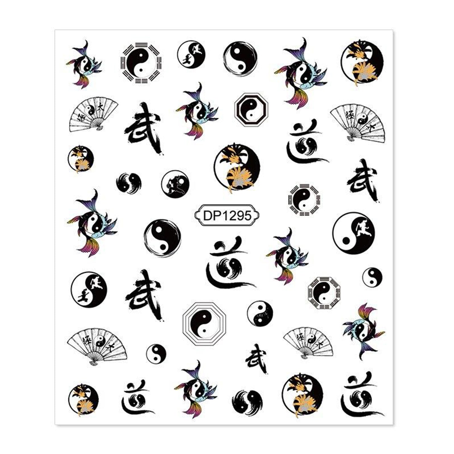 Stickers for yin yang nails