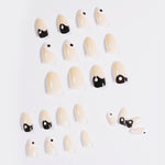 yin yang design on nails