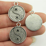 bulk silver Yin Yang Charm