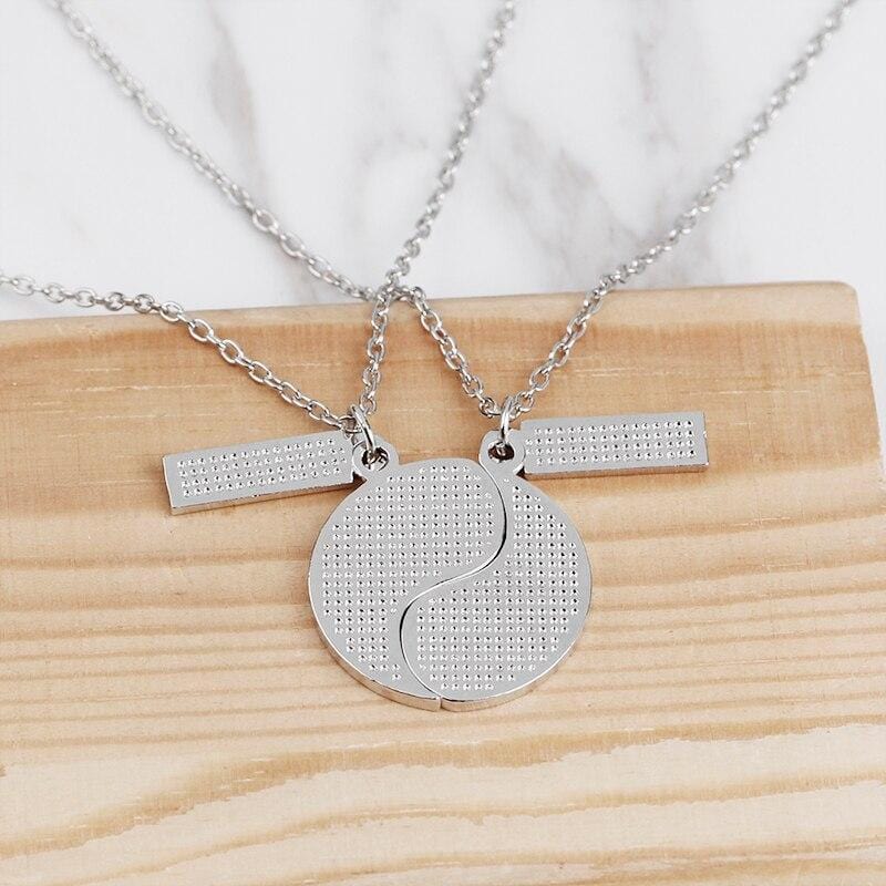 best friend yin yang magnetic necklace