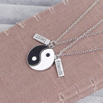 yin and yang best friend necklaces