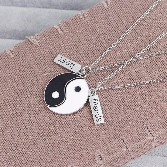 yin and yang best friend necklaces