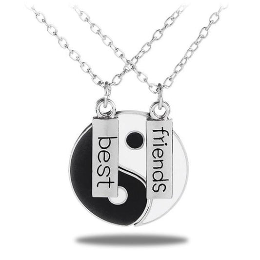 yin yang best friend necklace