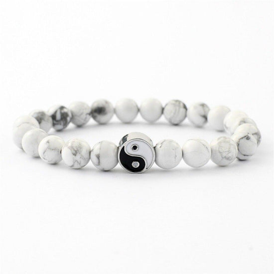 yin yang bracelet white pearl