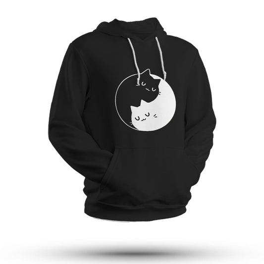 Yin Yang Cat Hoodie