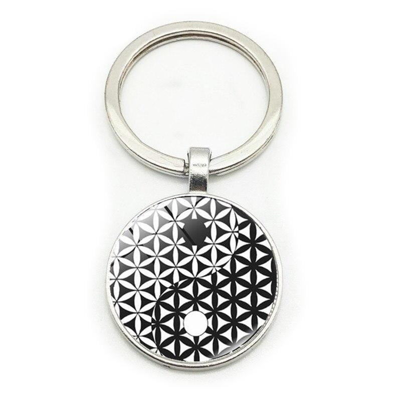 Black and White Keychain