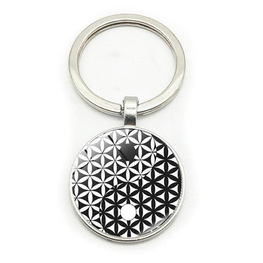 Black and White Keychain