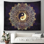 yin yang mandala tapestry