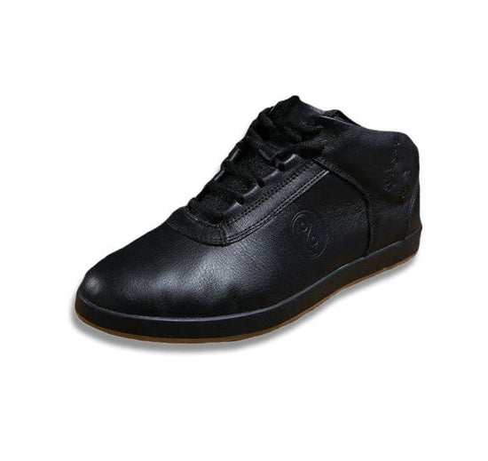 Black Leather Winter Shoes