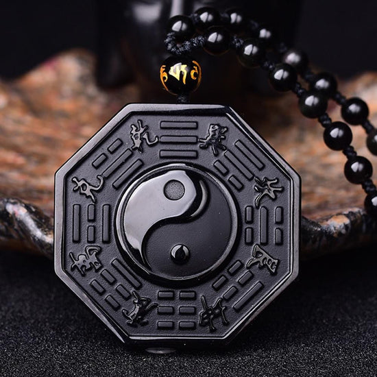 yin yang black jewel