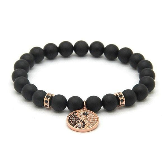 black onyx and pearl bracelet
