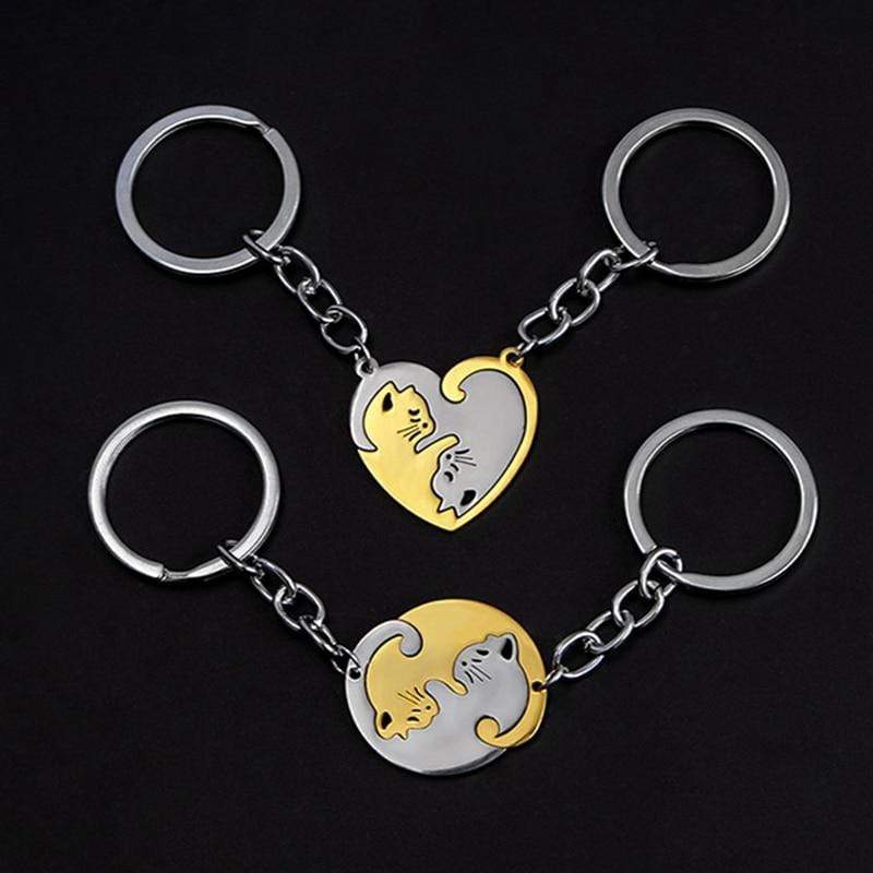 yin yang keychain couple