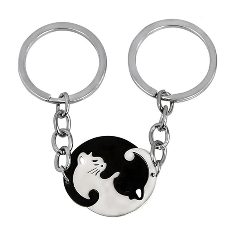 yin yang friendship keychain