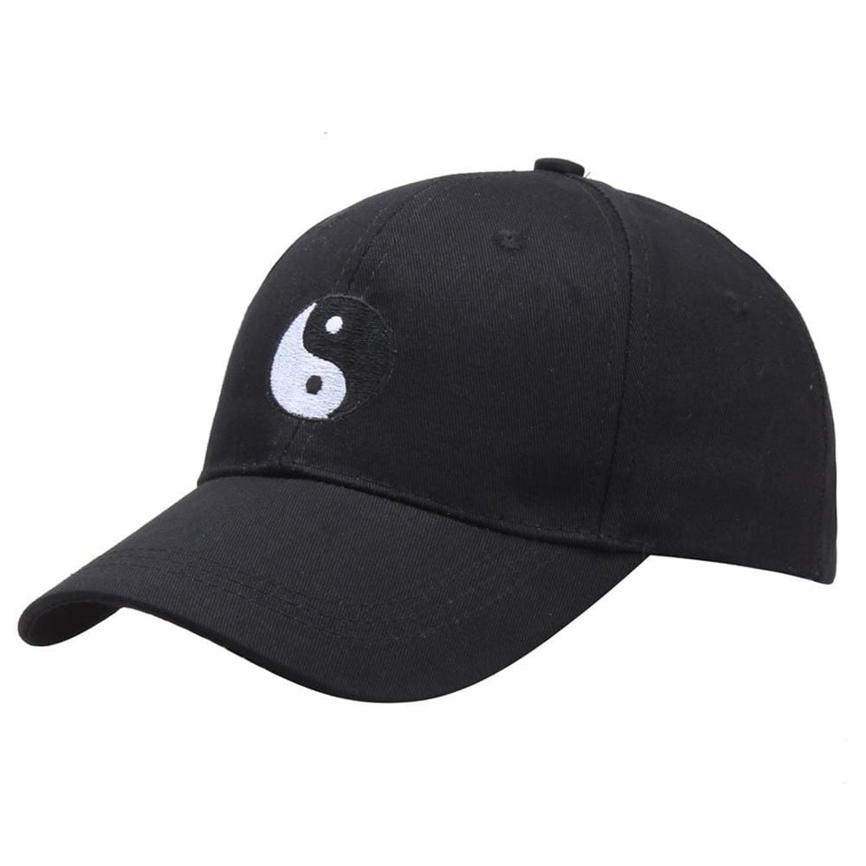 yin yang hat black