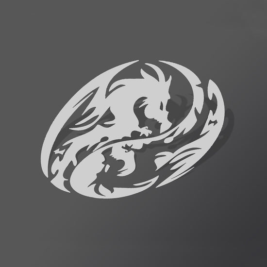 yin yang dragon sticker